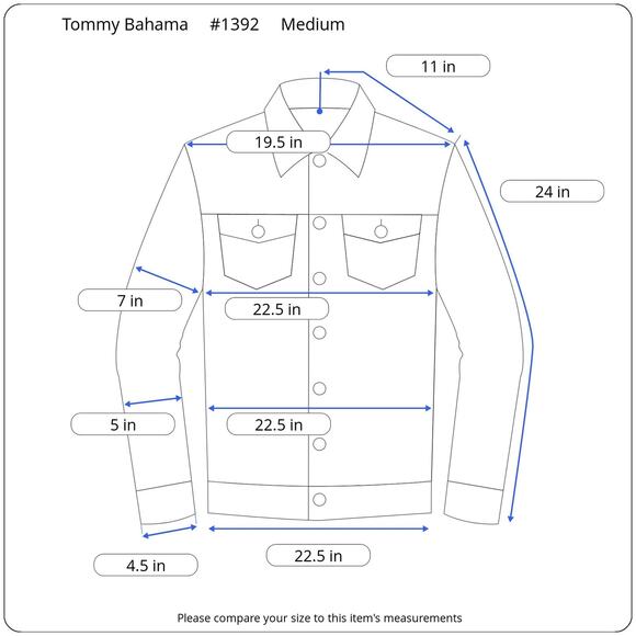 Tommy Bahama Silk Blend Buton Down Men's Medium White with Geometric Blue Green - Picture 12 of 12